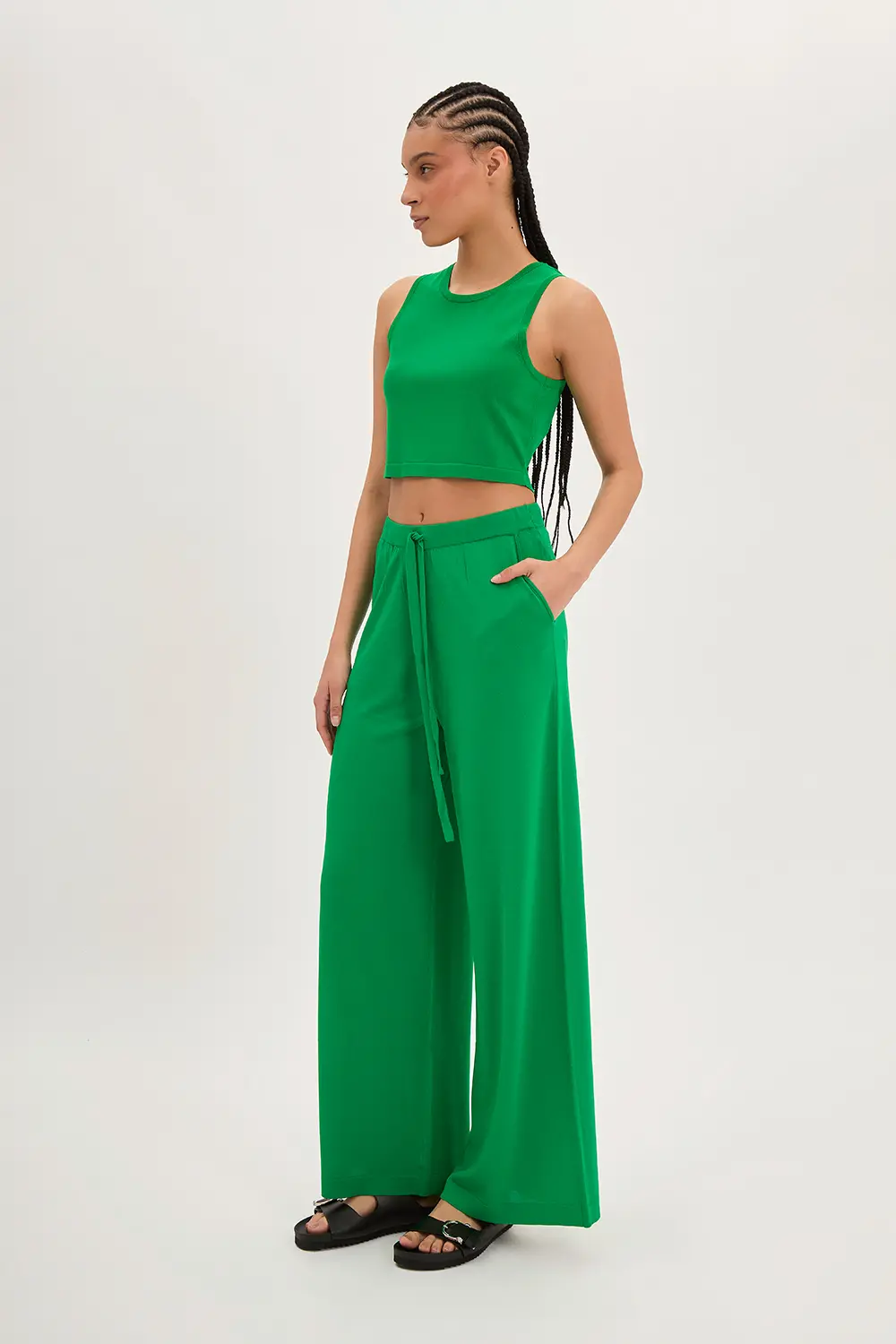 P.A.R.O.S.H. CROP TOP MAGLIA Nuovo