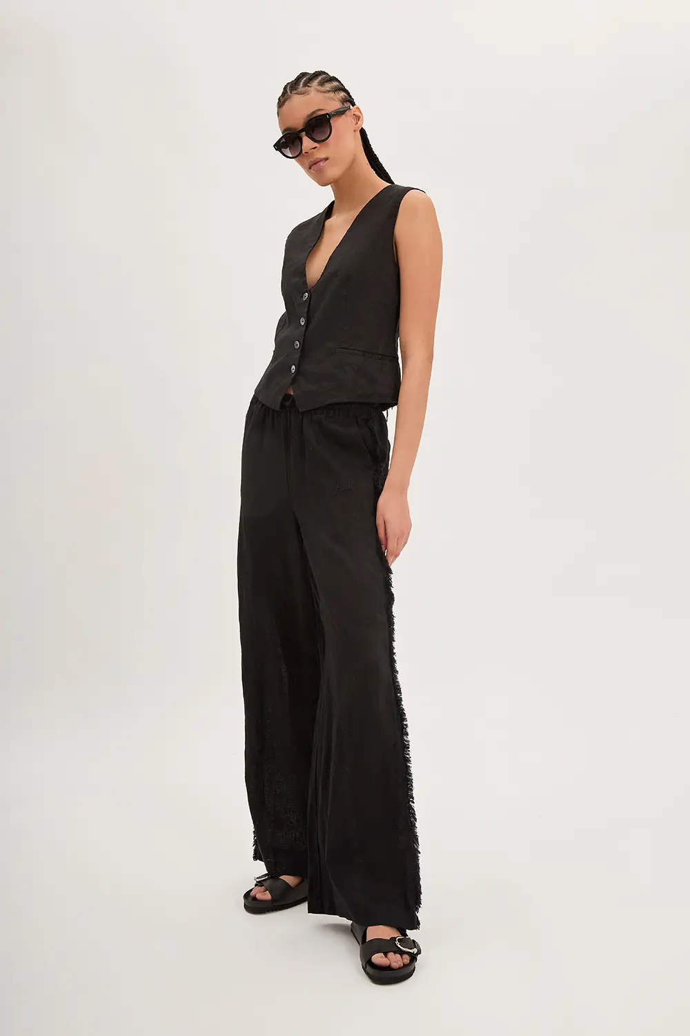 P.A.R.O.S.H. GILET IN LINO Affare Del Giorno
