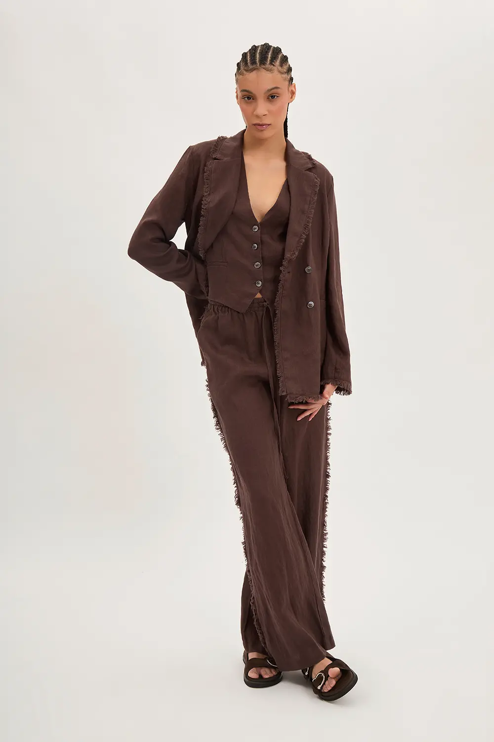 P.A.R.O.S.H. GILET IN LINO Prezzo Ridotto