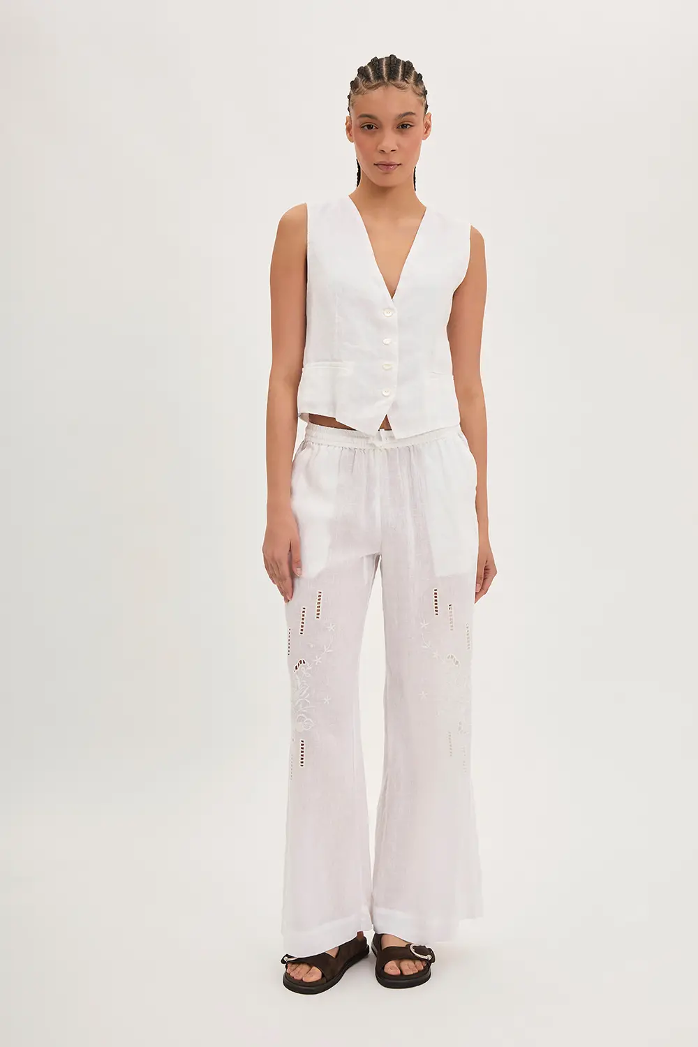 P.A.R.O.S.H. GILET IN LINO Sottocosto