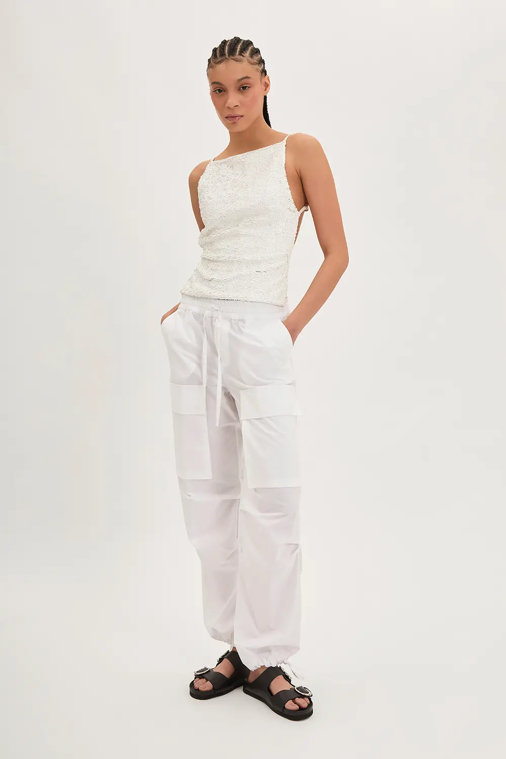 P.A.R.O.S.H. TOP FULL PAILLETTES In Linea
