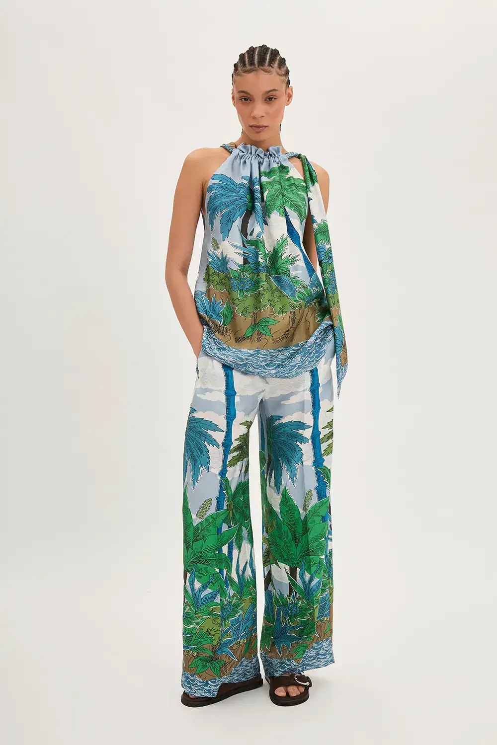 P.A.R.O.S.H. PANTALONE IN TWILL Nuovo