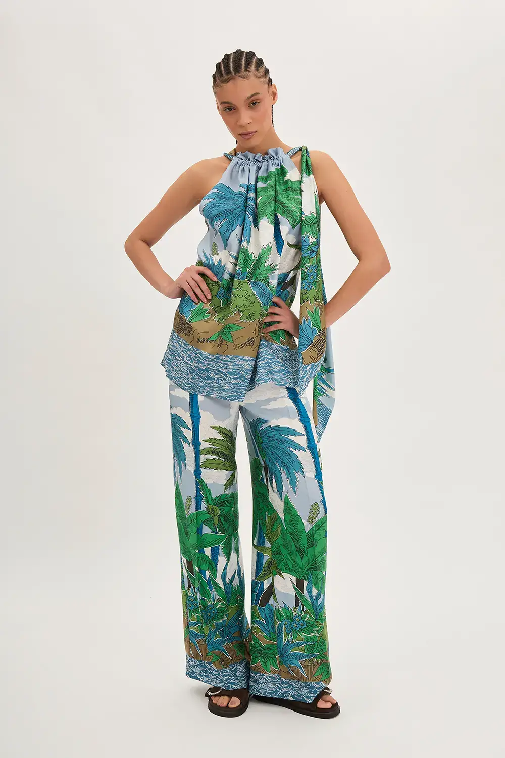 P.A.R.O.S.H. PANTALONE IN TWILL Nuovo