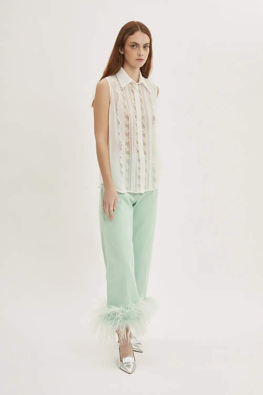 P.A.R.O.S.H. PANTALONE CON PIUME Vendita