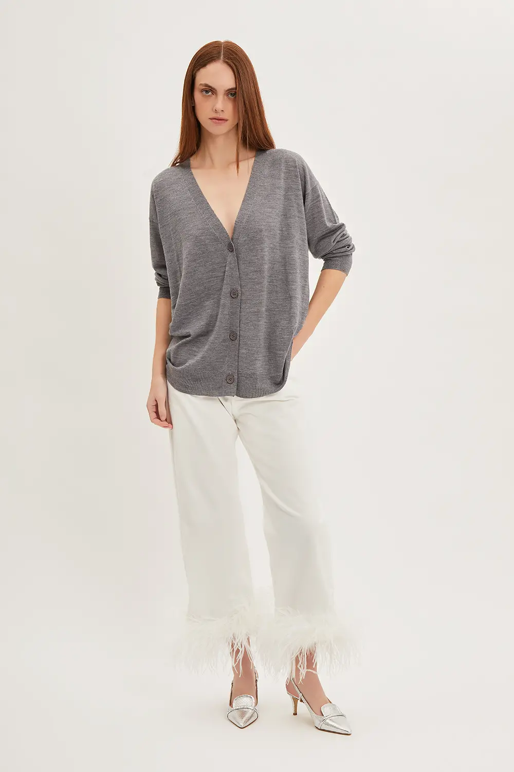 P.A.R.O.S.H. PANTALONE CON PIUME Spedizione Gratuita