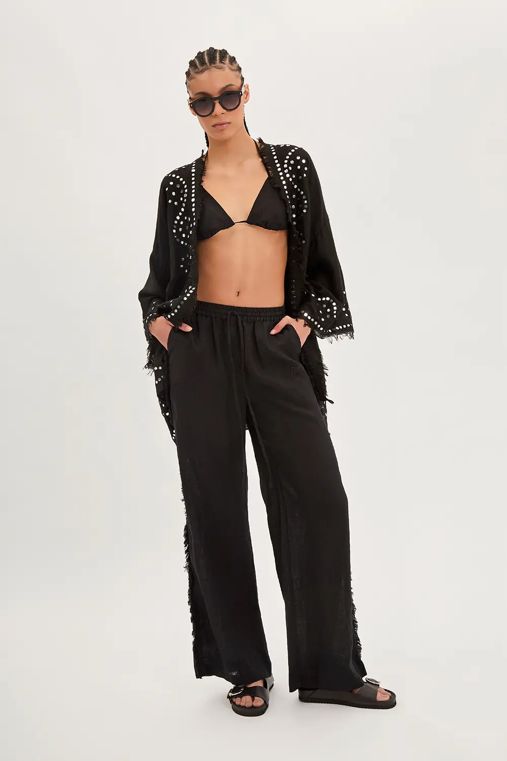 P.A.R.O.S.H. PANTALONI IN LINO Negozi Online