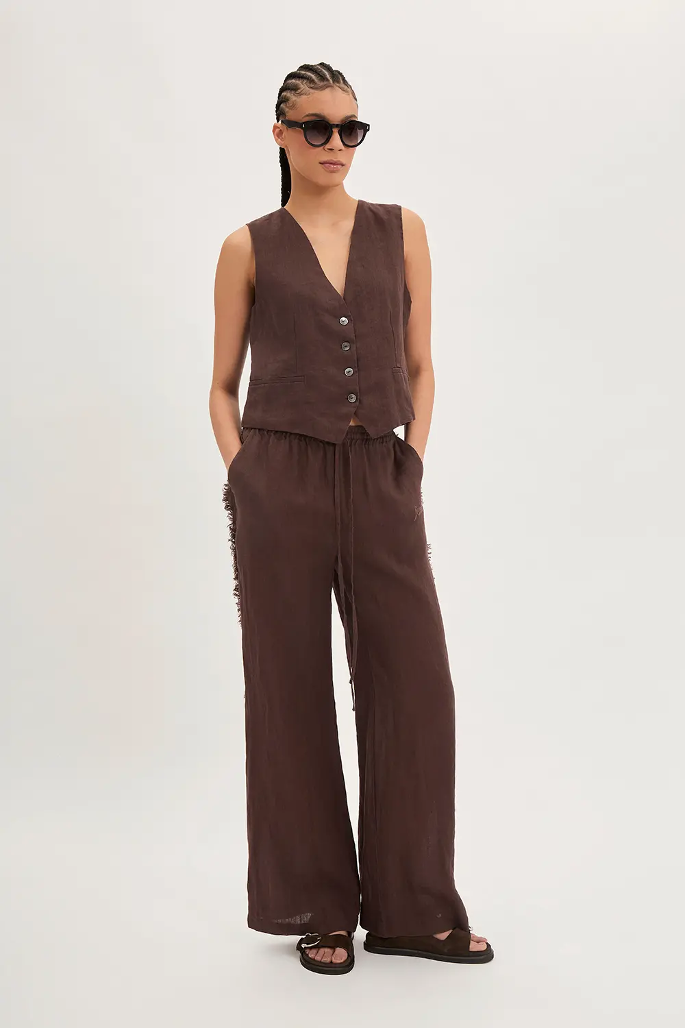P.A.R.O.S.H. PANTALONI IN LINO Acquista Ora