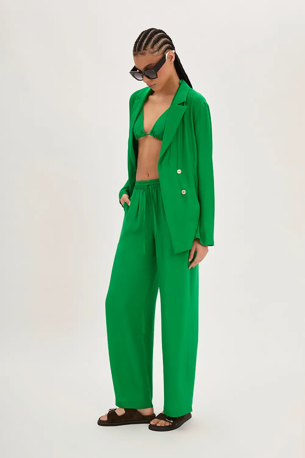 P.A.R.O.S.H. PANTALONE ENVER SATIN Consegna Veloce