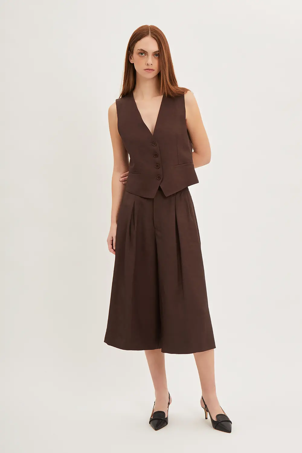 P.A.R.O.S.H. GILET IN LINO Sottocosto