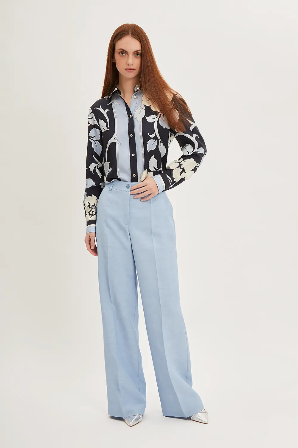 P.A.R.O.S.H. CAMICIA STAMPA FIORI Spedizione gratuita