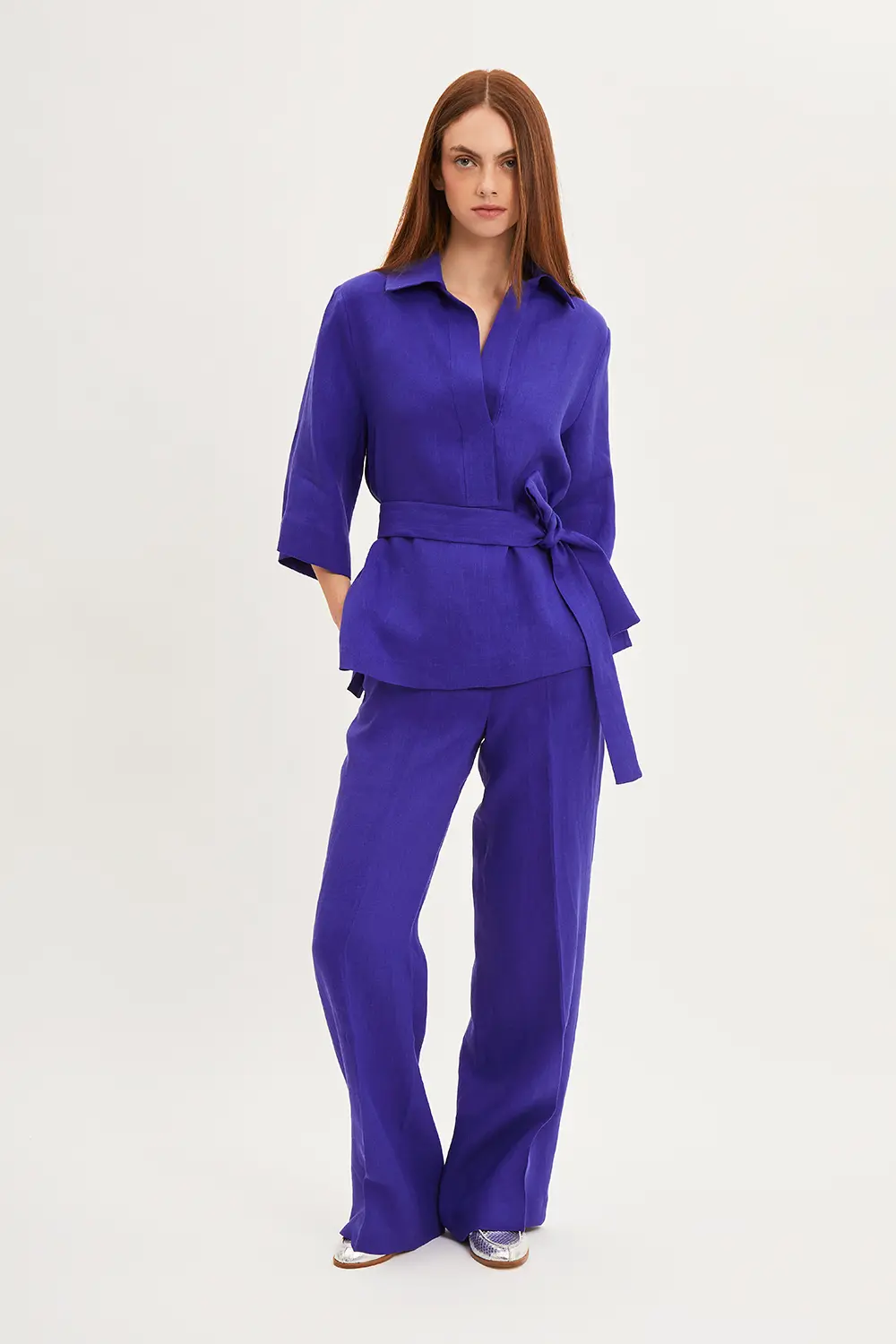 P.A.R.O.S.H. BLUSA CON CINTURA Fornitura limitata