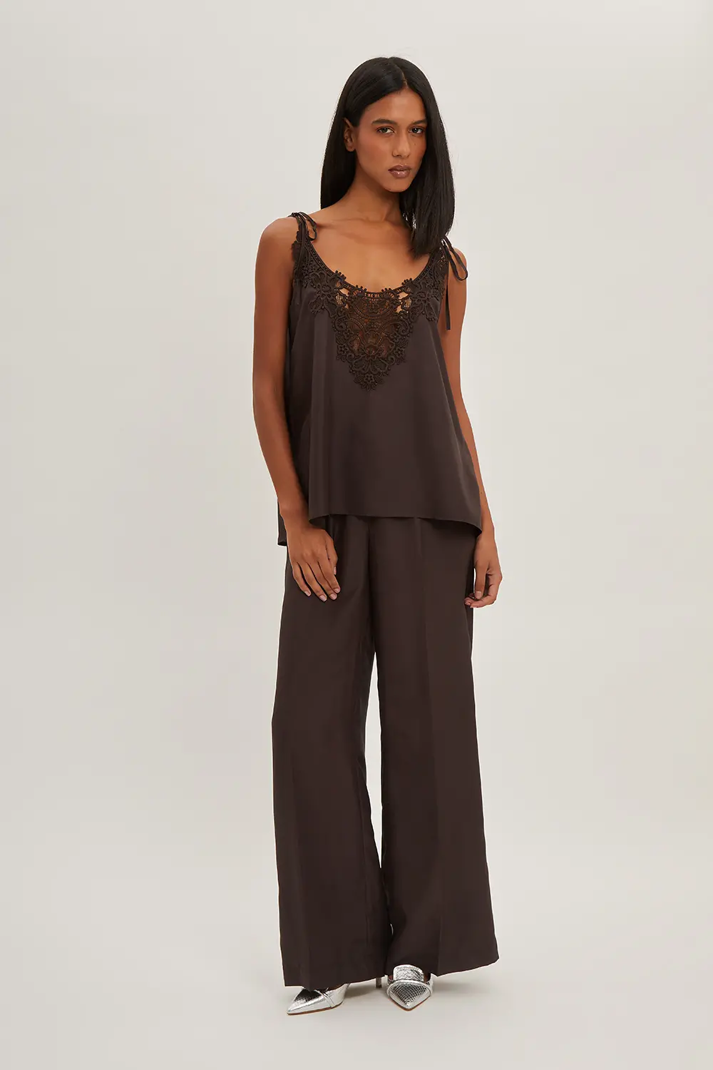 P.A.R.O.S.H. BLUSA CON PIZZO Offerta esclusiva