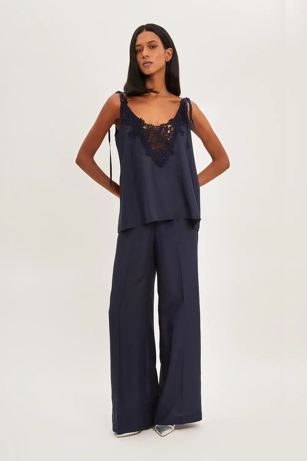P.A.R.O.S.H. BLUSA CON PIZZO Vendite stagionali