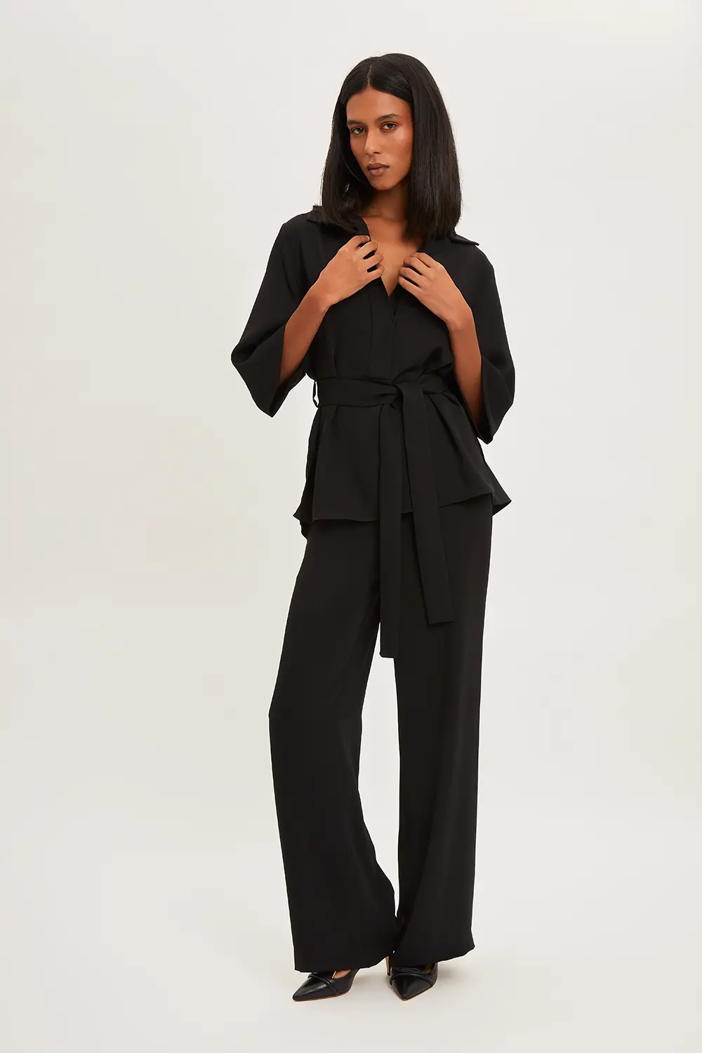 P.A.R.O.S.H. BLUSA CON CINTURA Offerta Anniversario