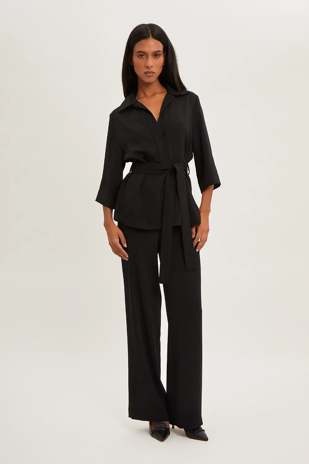 P.A.R.O.S.H. BLUSA CON CINTURA Offerta Anniversario
