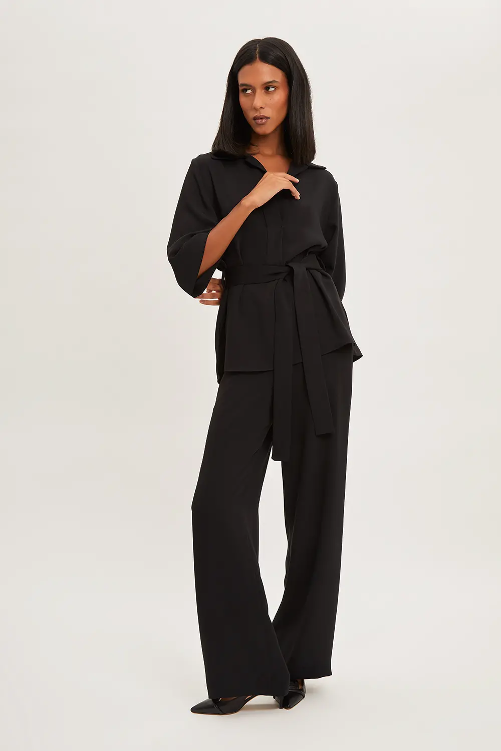 P.A.R.O.S.H. BLUSA CON CINTURA Offerta Anniversario
