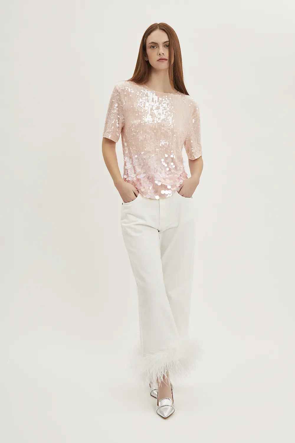 P.A.R.O.S.H. BLUSA PAILLETTES DEGRADE Nuovi prodotti
