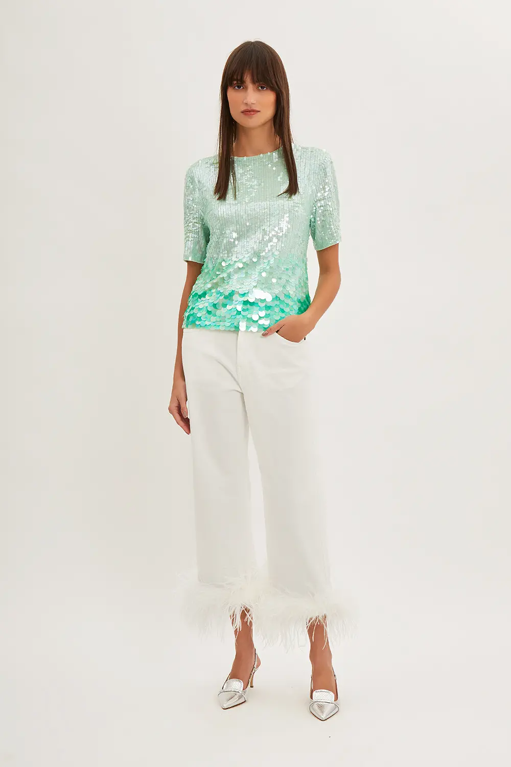 P.A.R.O.S.H. BLUSA PAILLETTES DEGRADE Bestseller