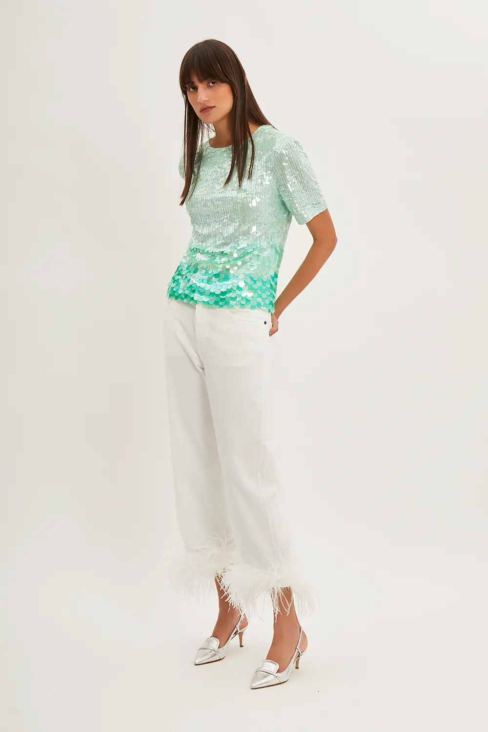 P.A.R.O.S.H. BLUSA PAILLETTES DEGRADE Bestseller