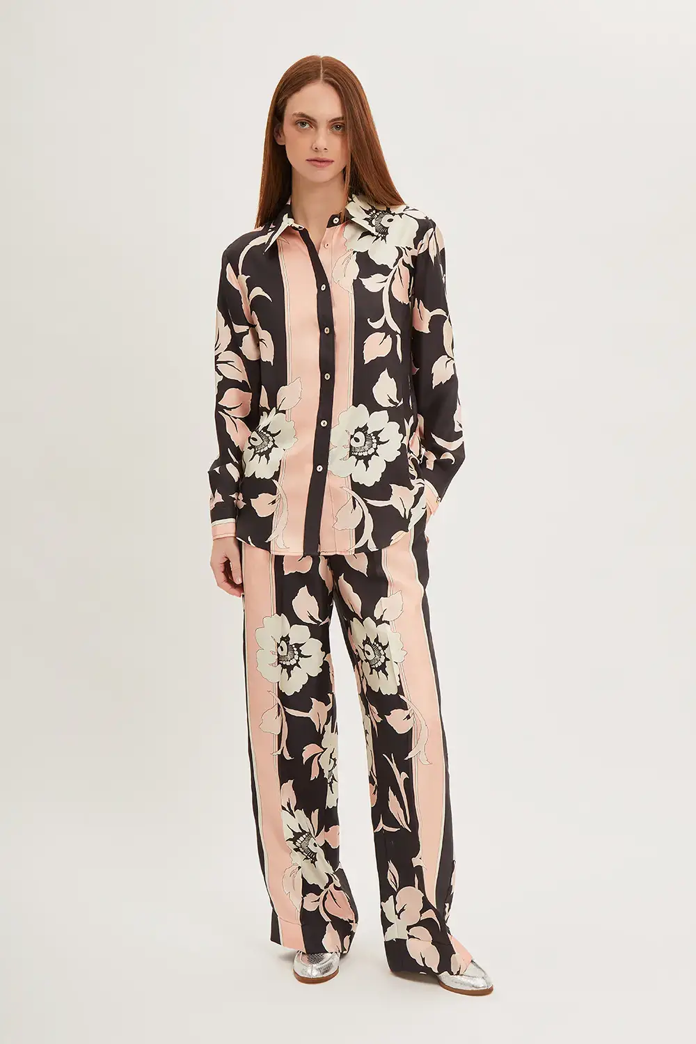 P.A.R.O.S.H. PANTALONE STAMPA FIORI Officina