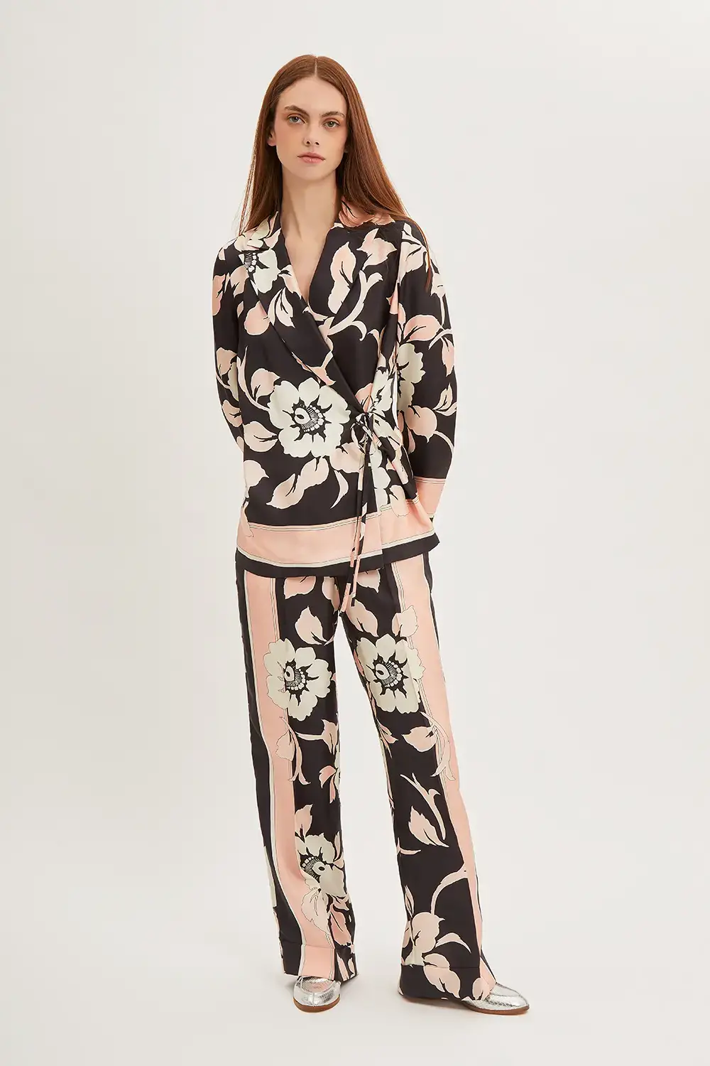 P.A.R.O.S.H. PANTALONE STAMPA FIORI Officina
