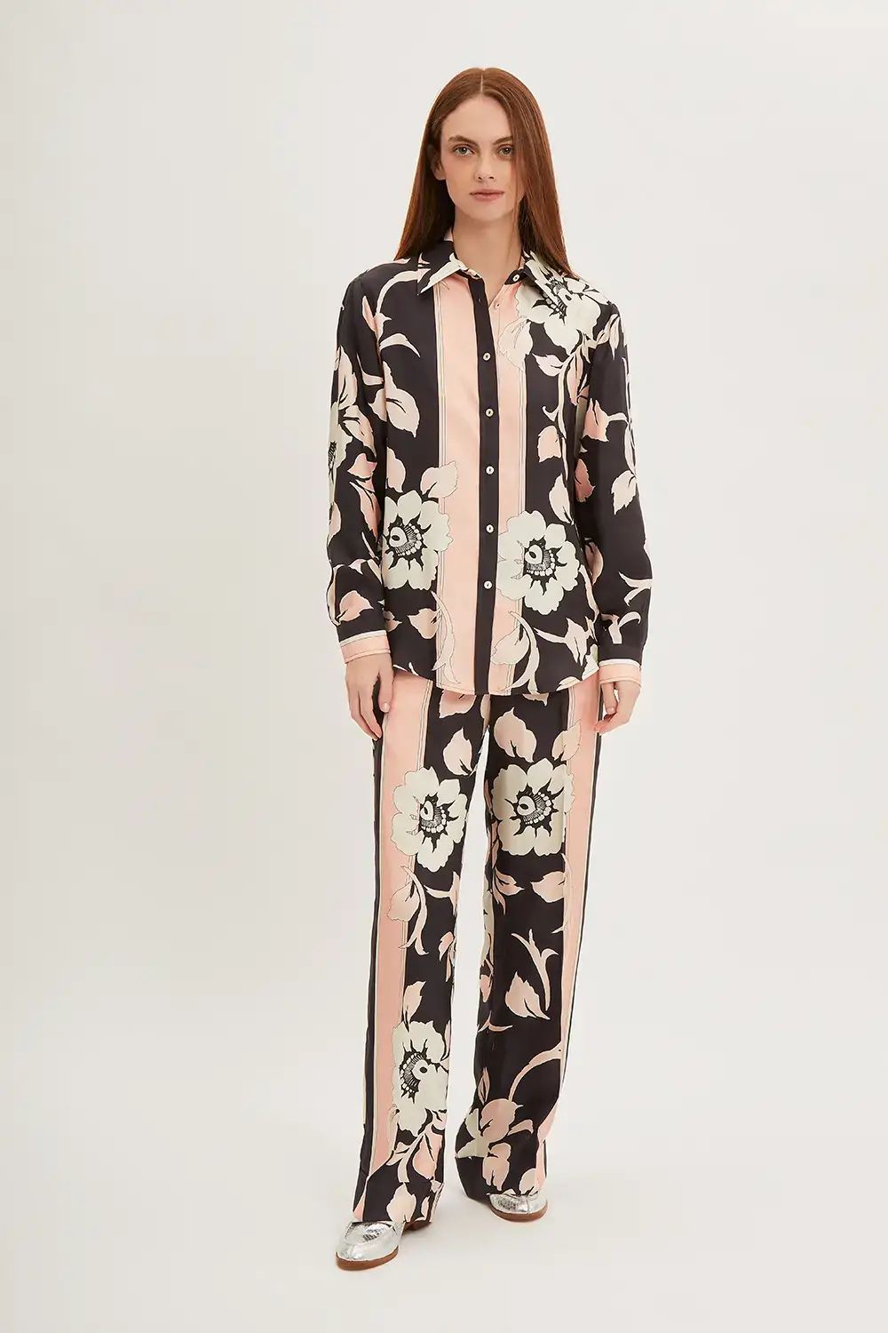 P.A.R.O.S.H. PANTALONE STAMPA FIORI Officina