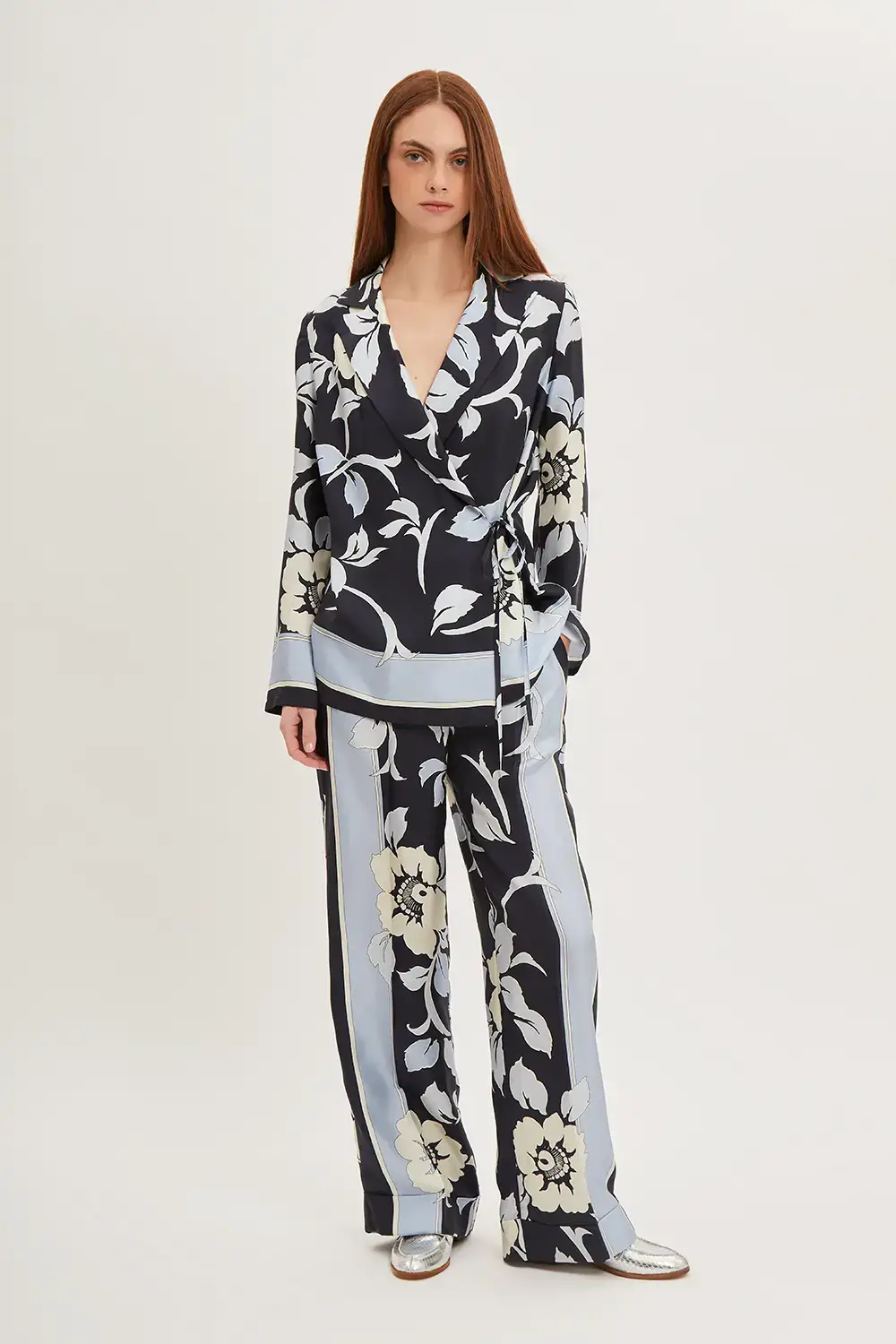 P.A.R.O.S.H. PANTALONE STAMPA FIORI Limitato a 3 giorni