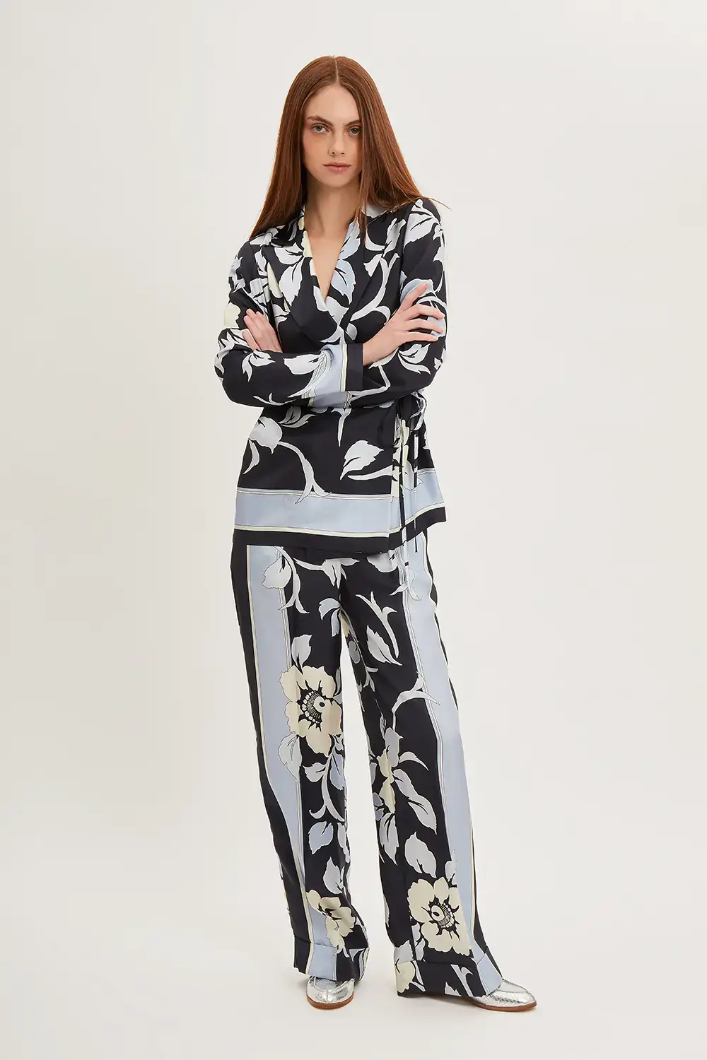 P.A.R.O.S.H. PANTALONE STAMPA FIORI Limitato a 3 giorni