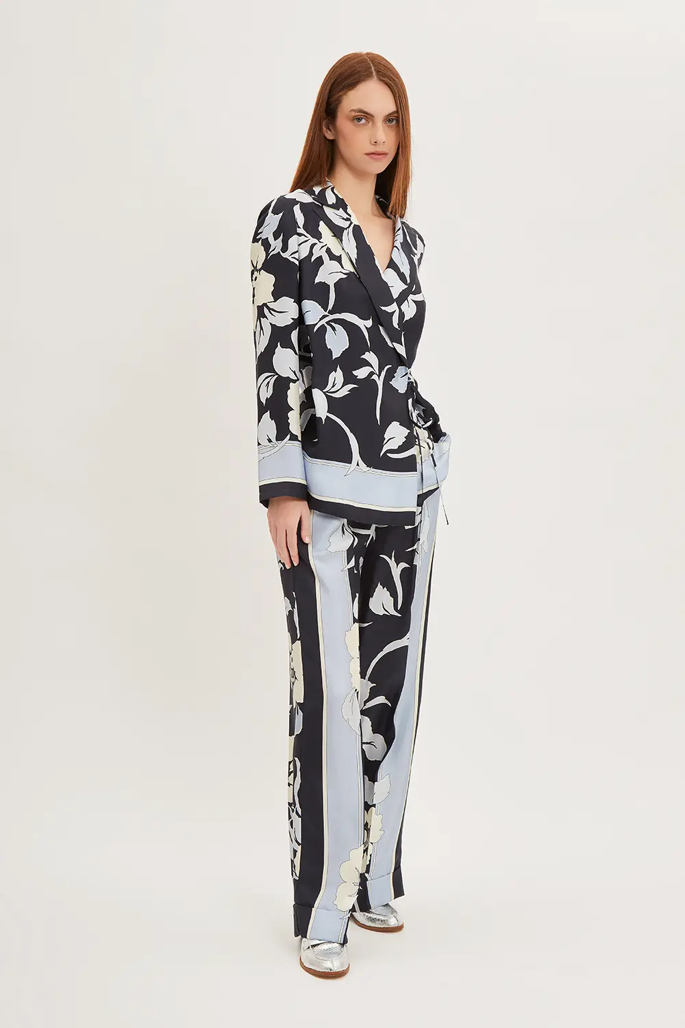 P.A.R.O.S.H. PANTALONE STAMPA FIORI Limitato a 3 giorni