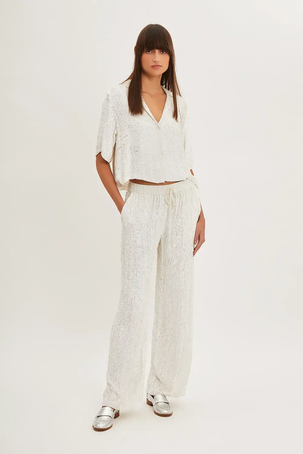 P.A.R.O.S.H. PANTALONI FULL PAILLETTES Pezzi Unici