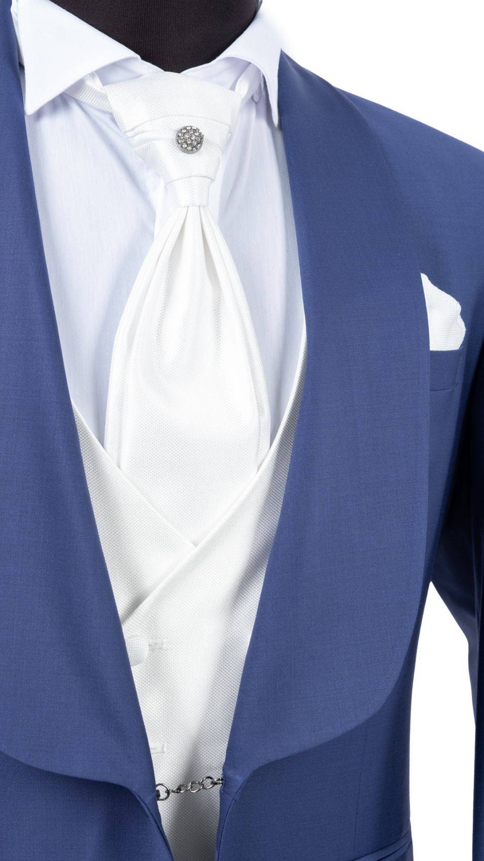 Baggi Abito blu marine da sposo con collo a scialle Shopping Online