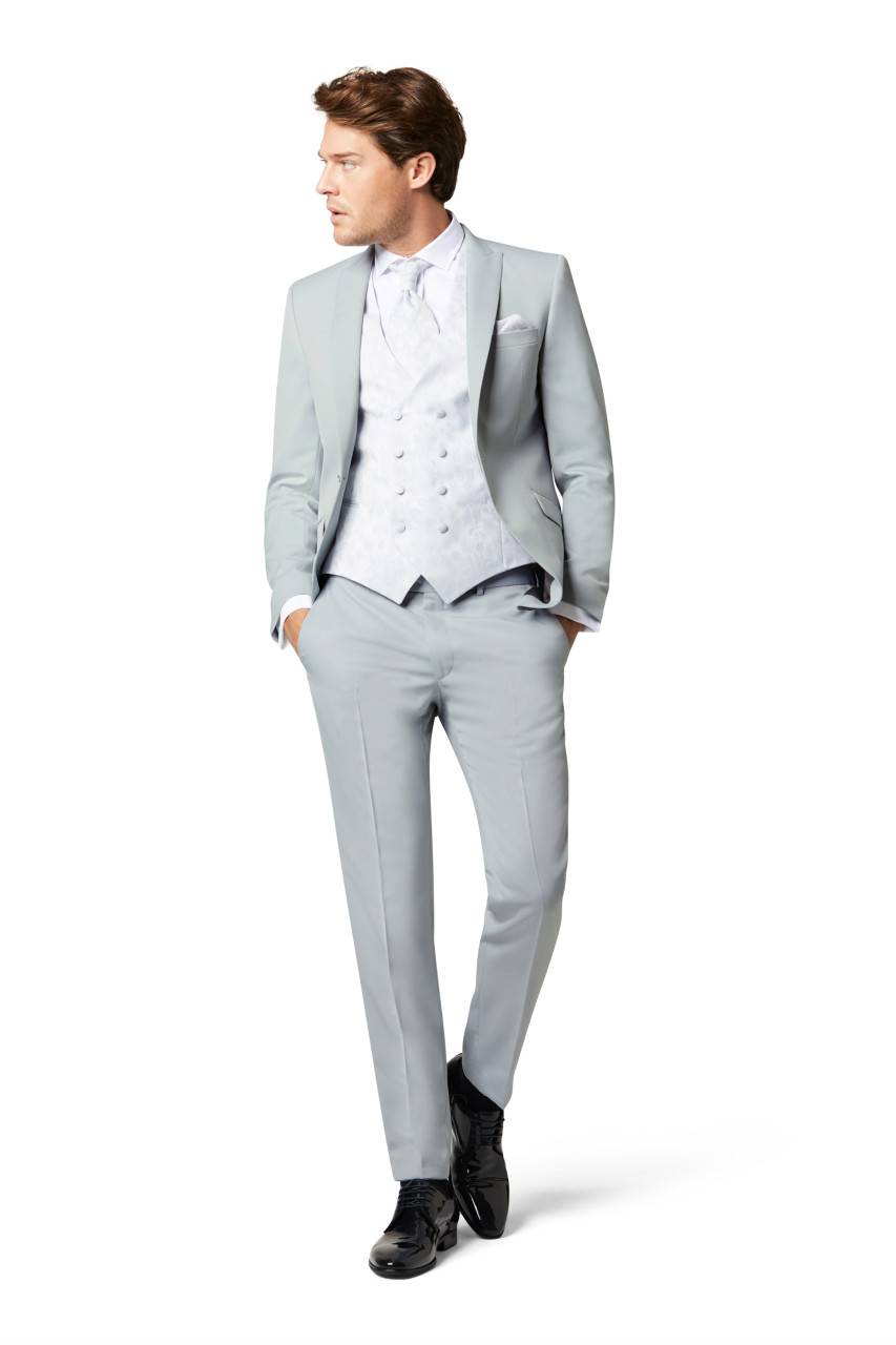 Digel Abito grigio perla digel cerimonia slim fit Outlet