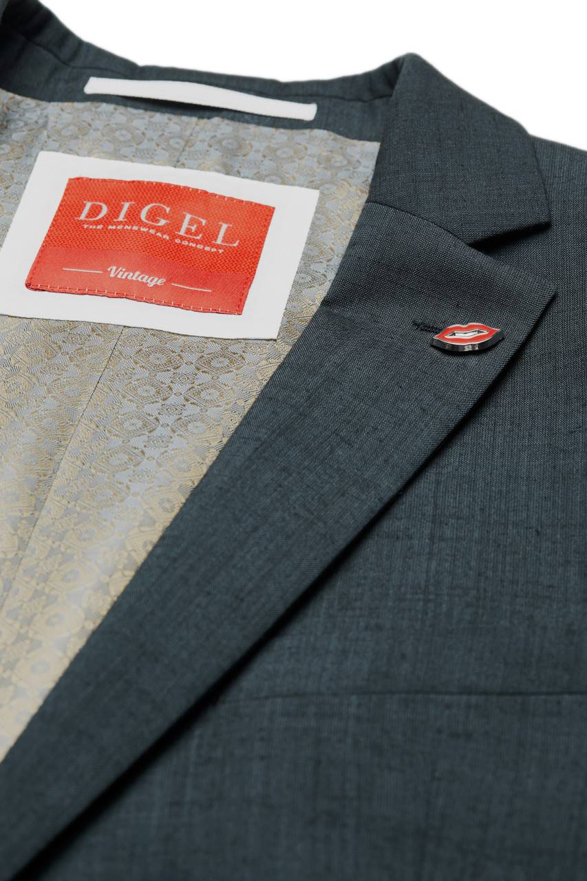 Digel Abito elegante verde scuro digel slim fit con gilet I Più Venduti