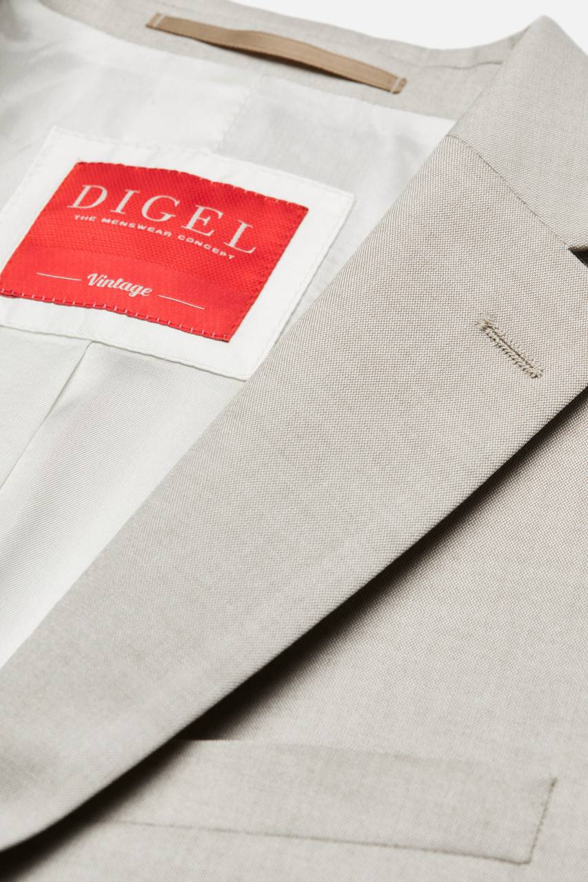 Digel Abito elegante beige digel slim fit con gilet e papillon Negozio