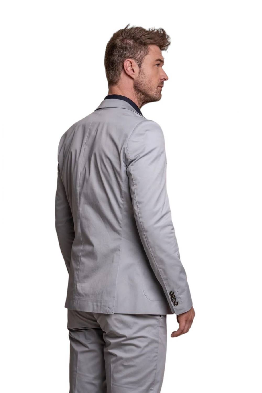 House of Cavani Abito grigio chiaro cavani in cotone stretch sfoderato 2025