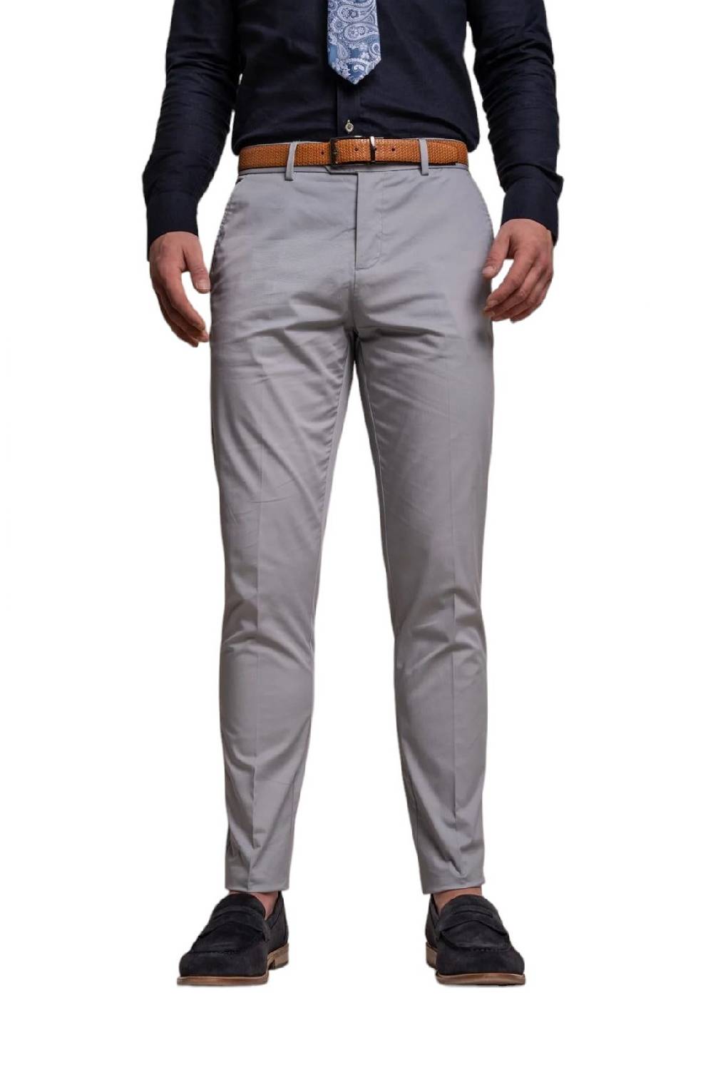 House of Cavani Abito grigio chiaro cavani in cotone stretch sfoderato 2025