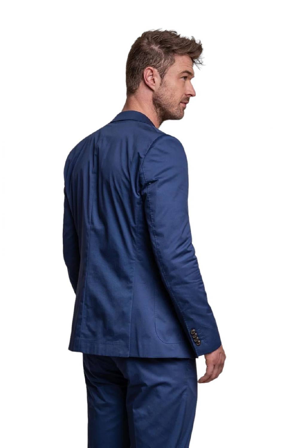 House of Cavani Abito blu elettrico cavani in cotone stretch sfoderato Italia
