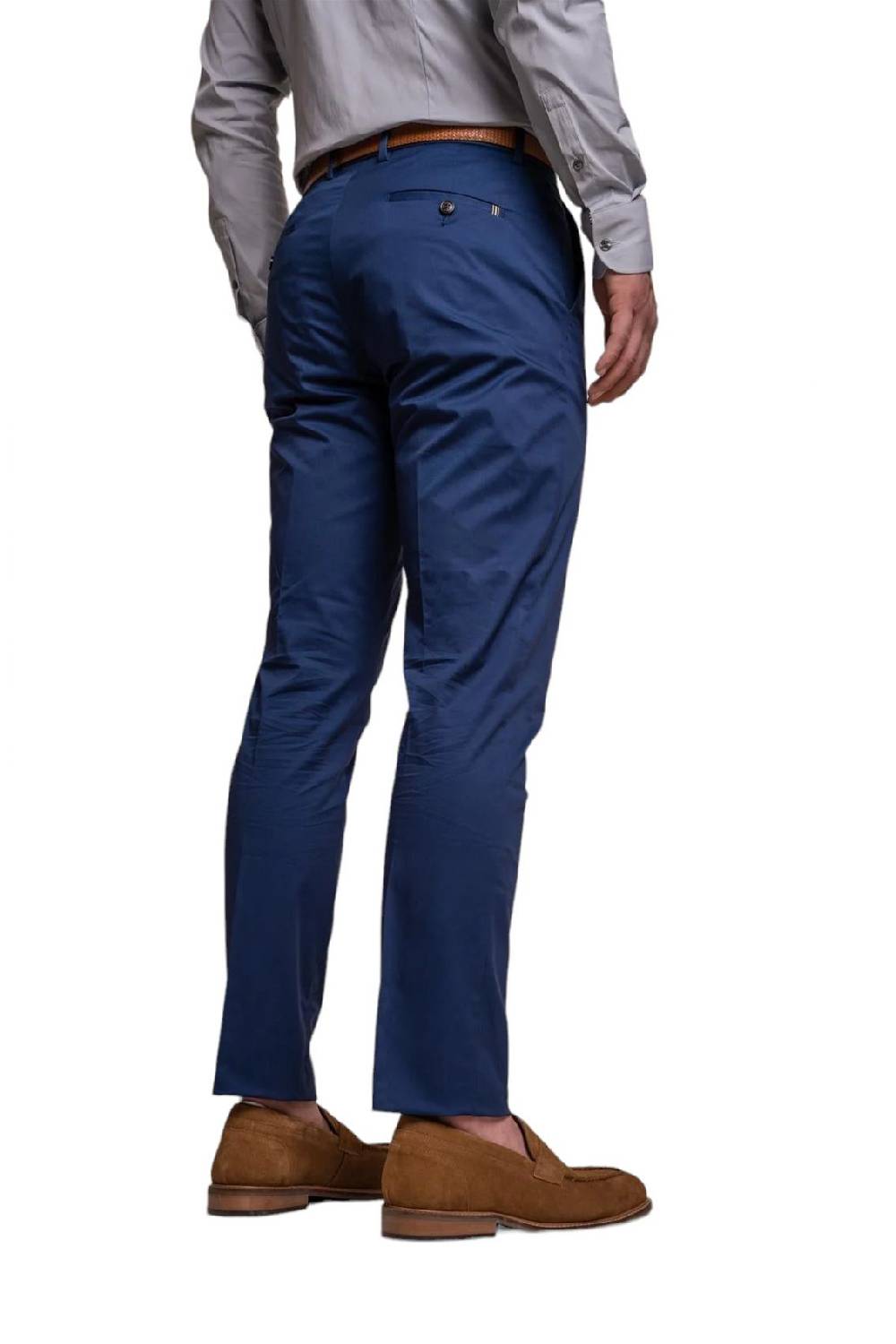House of Cavani Abito blu elettrico cavani in cotone stretch sfoderato Italia