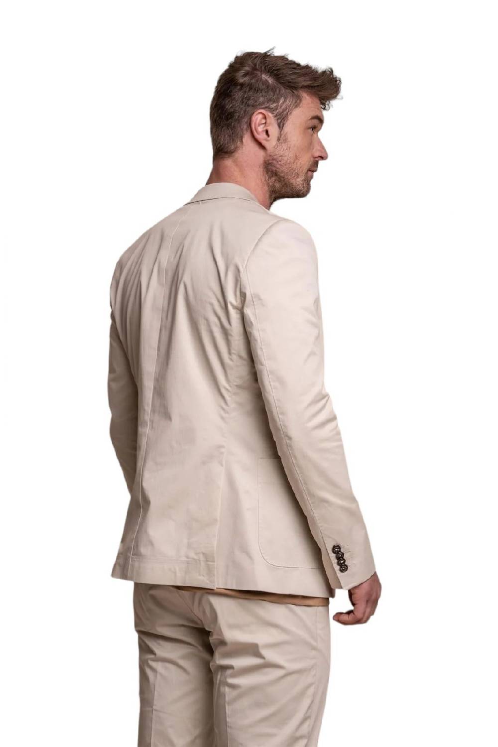 House of Cavani Abito beige cavani in cotone stretch sfoderato In Linea