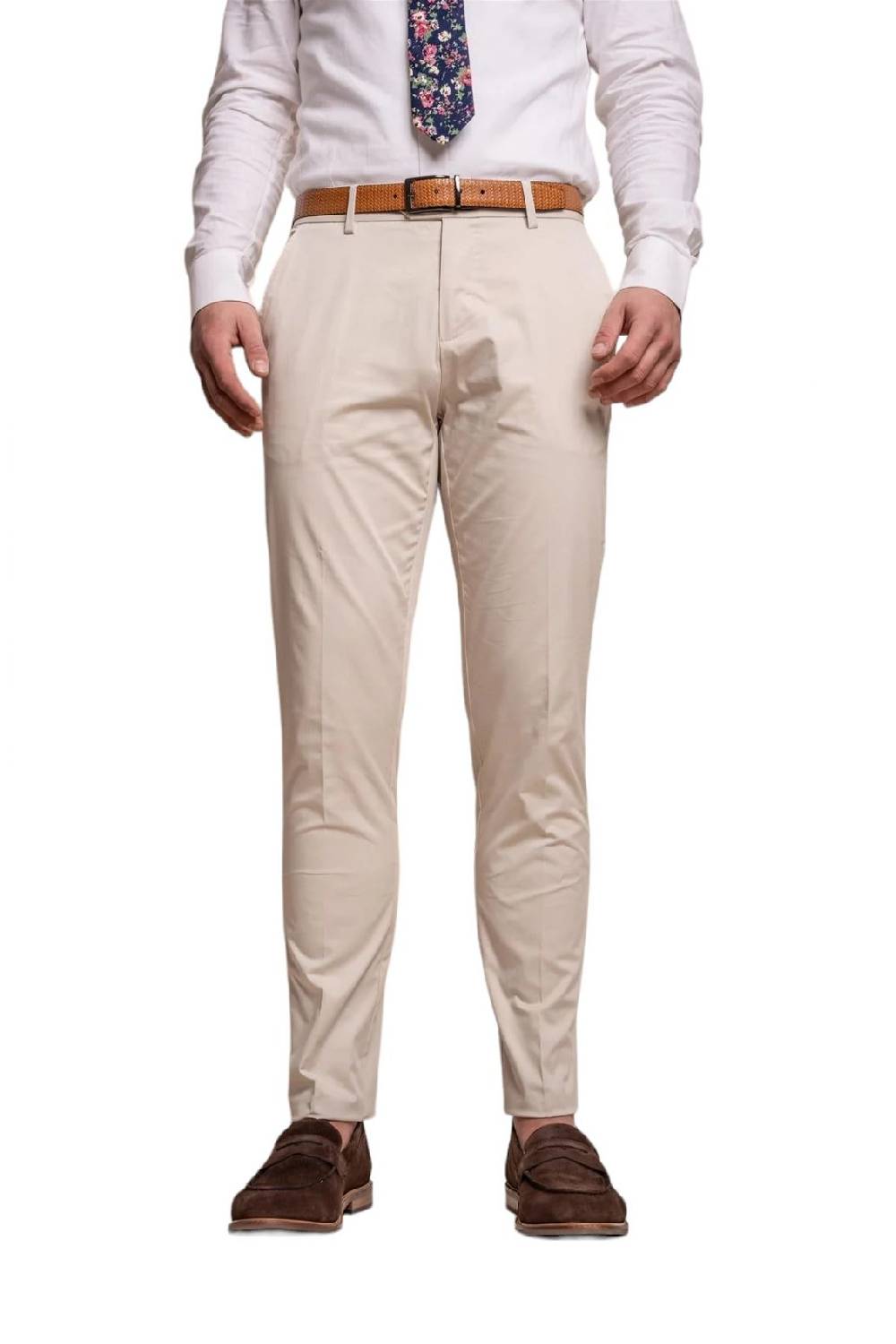 House of Cavani Abito beige cavani in cotone stretch sfoderato In Linea