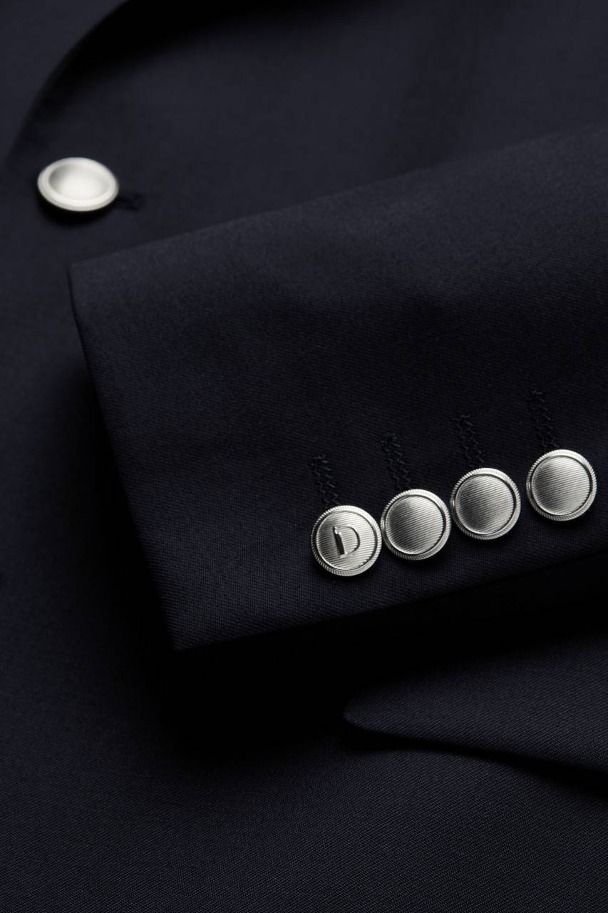 Digel Giacca blu scuro digel drop sei modern fit lana reda super 110's Spedizione Gratuita