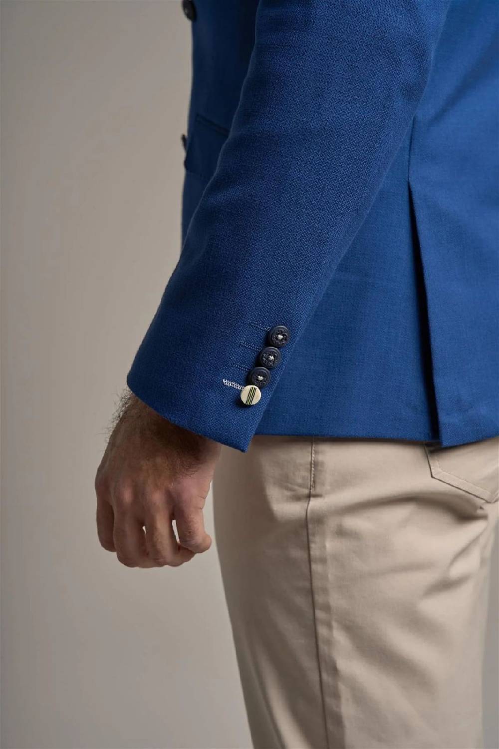 House of Cavani Giacca blu elettrico cavani slim fit a doppiopetto sfoderata Negozi Online