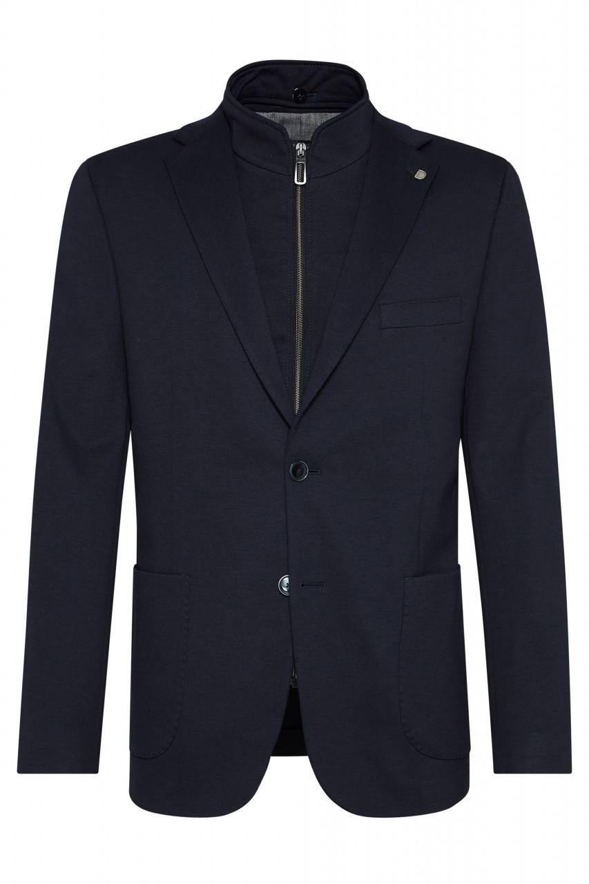Digel Giacca blu in jersey modern fit digel con pettorina staccabile Affare Del Giorno