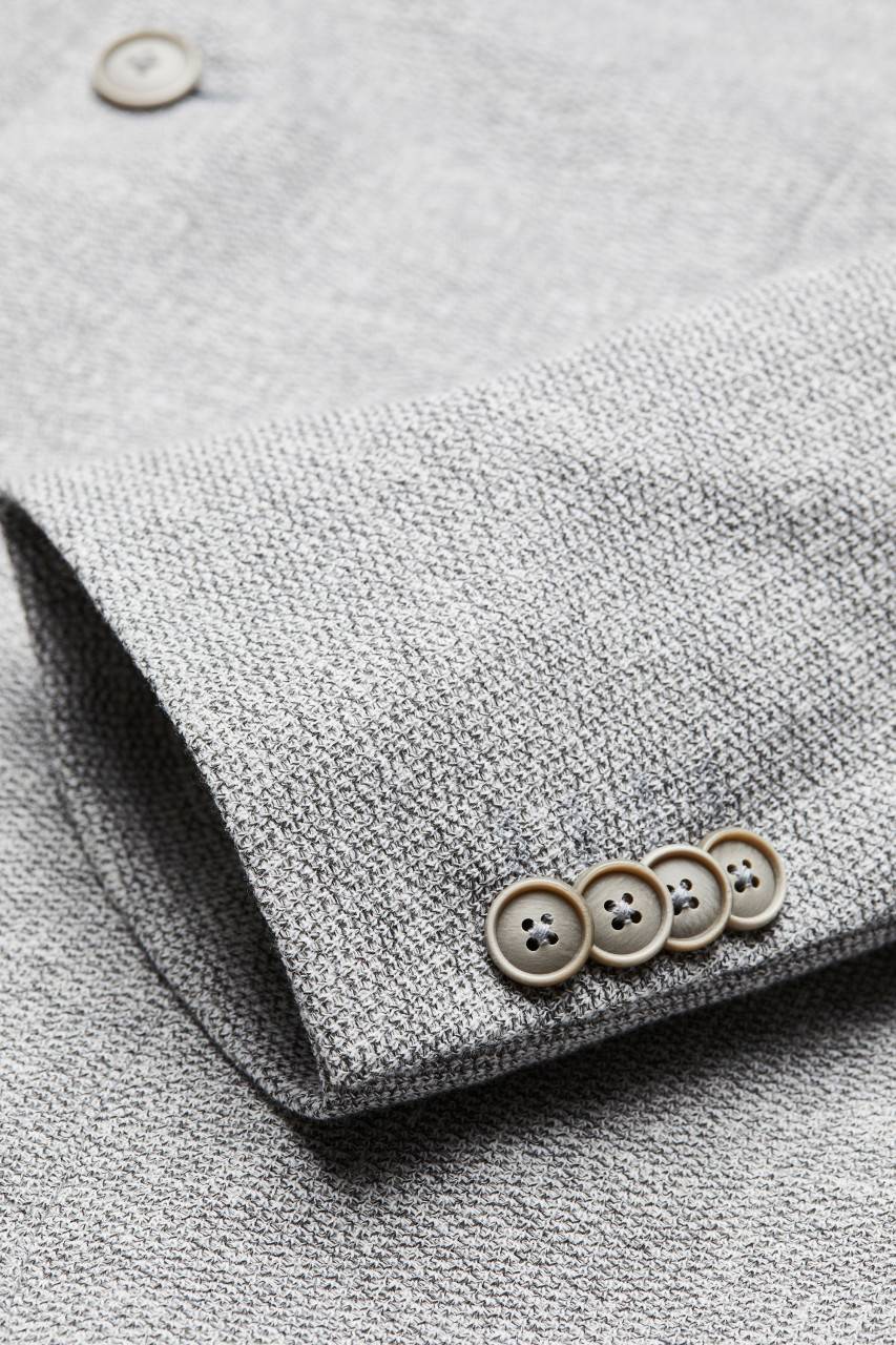 Digel Giacca digel grigio chiaro in jersey modern fit collo coreana Prezzo Ridotto