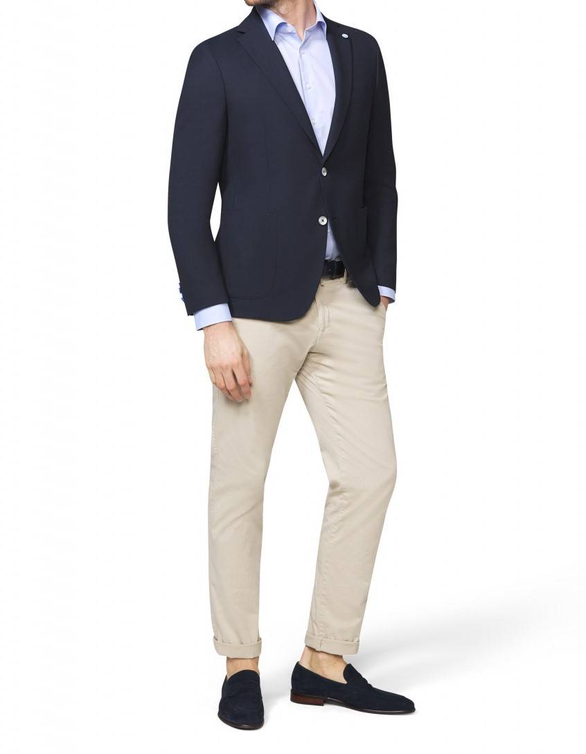 Digel Giacca blazer blu marine digel sfoderato drop sei modern fit Sottocosto