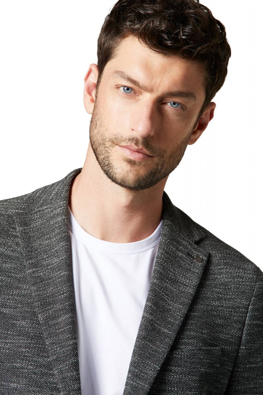 Digel Giacca in jersey grigia digel drop sei modern fit Economico