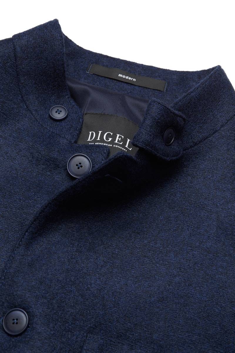 Digel Giacca blu in jersey digel collo coreana modern fit Offerte