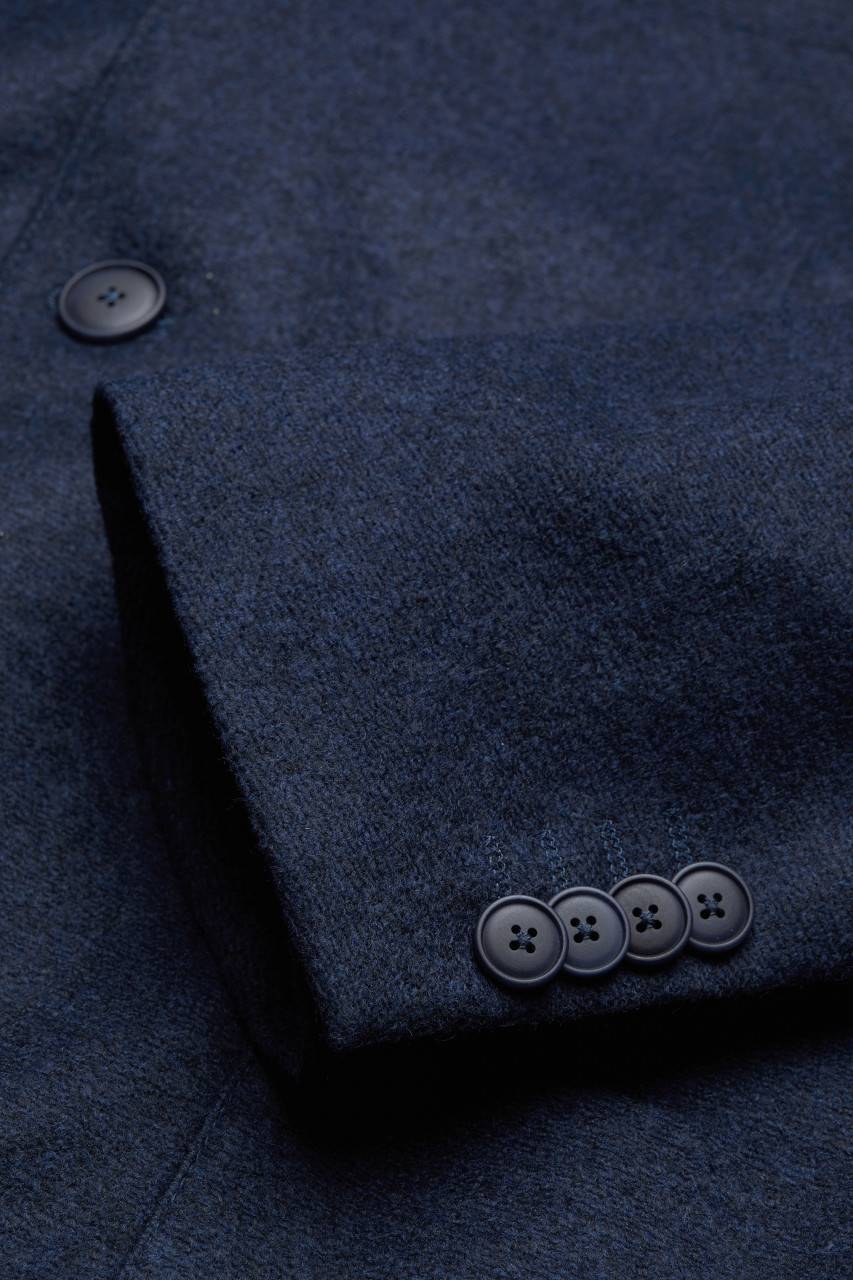 Digel Giacca blu in jersey digel collo coreana modern fit Offerte