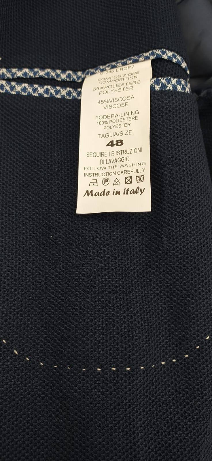 Framer Made in Italy Giacca framer informale bluette sfoderata slim fit Hotsell