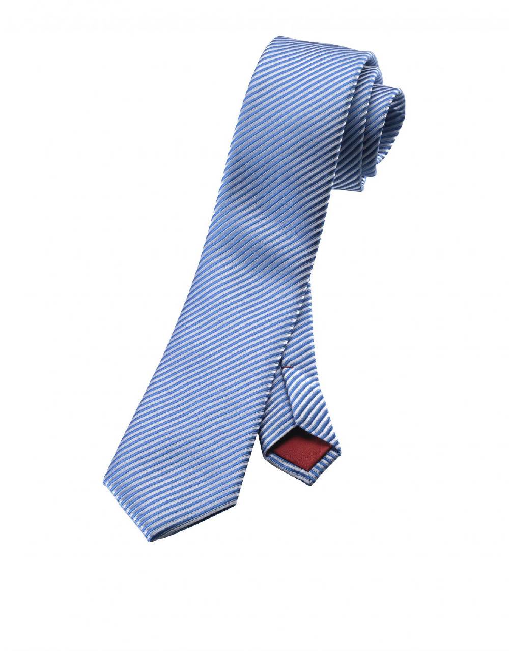 Olymp Cravatta slim regimental a righe in seta pura olymp in sei colori Promozione